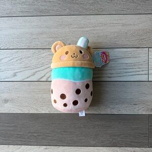 Puchi Gumi bubble tea-themed plush bear toy New With Tags